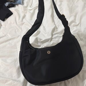 Lululemon Athletica Black Crescent Shoulder Bag
